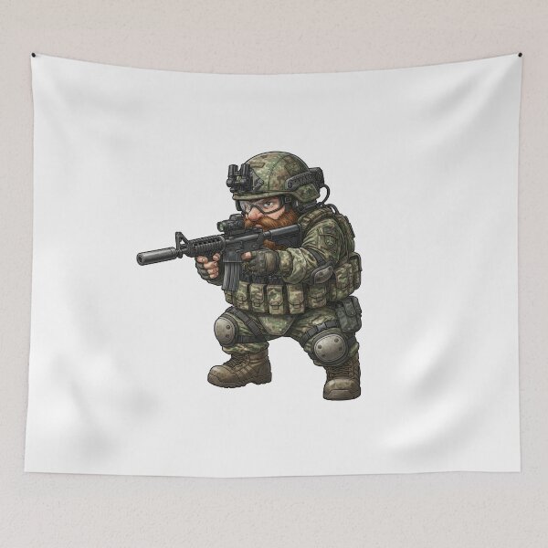 Item preview, Christmas Gnome Tactical designed and sold by RAWLIFEGRAPHIC.