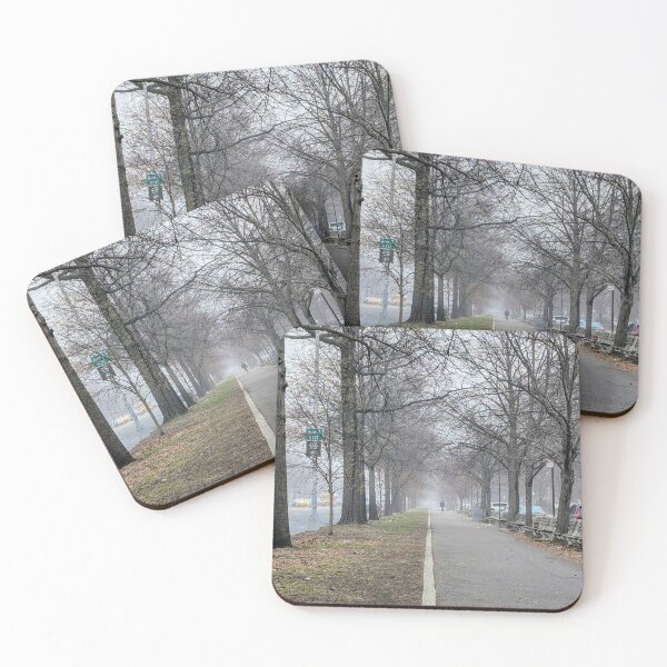 Item preview, Long Foggy Path Bare Trees Brooklyn designed and sold by ErtsDeals.