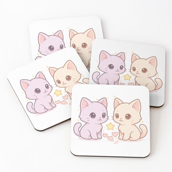 Item preview, Gemini Twin Star Kitties | Cute Zodiac Sticker | Cute Gemini Sign | Horoscope Art | Astrology Art designed and sold by HerDreamCodes.