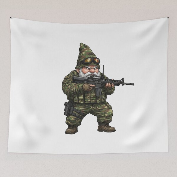 Item preview, Christmas Gnome Tactical designed and sold by RAWLIFEGRAPHIC.
