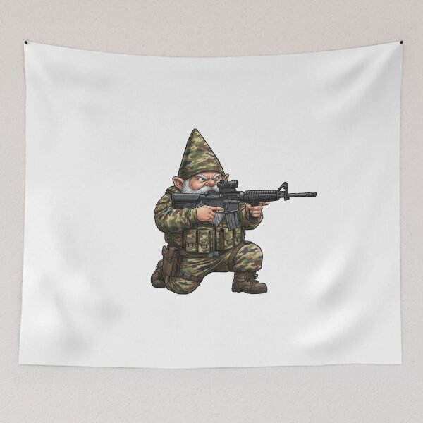 Item preview, Christmas Gnome Tactical designed and sold by RAWLIFEGRAPHIC.