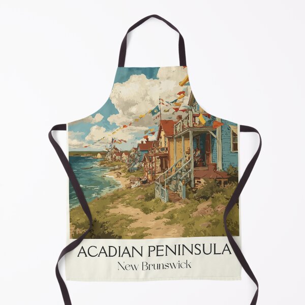 Item preview, Acadian Peninsula New Brunswick | Coastal Village Scenery Art designed and sold by TuncGK.