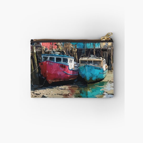 Item preview, Alma New Brunswick | Bay of Fundy Low Tide Boats Art designed and sold by TuncGK.