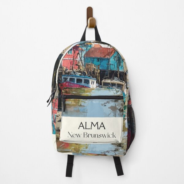 Item preview, Alma New Brunswick | Bay of Fundy Low Tide Boats Art designed and sold by TuncGK.