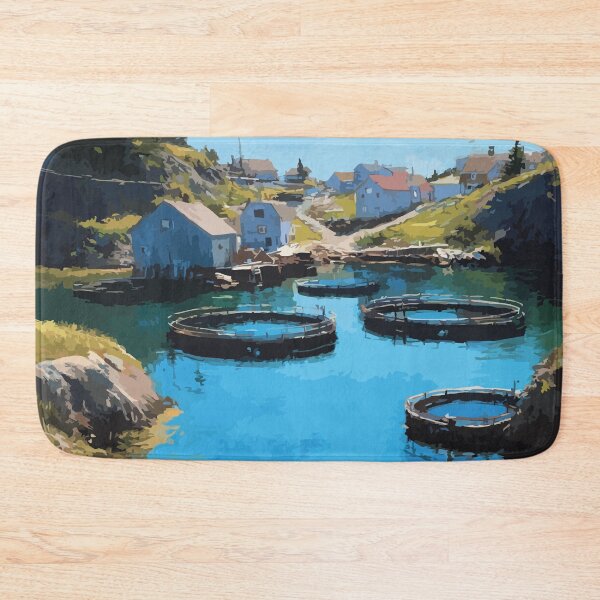 Item preview, Beaver Harbour New Brunswick | Aquaculture Coast Scenery Art designed and sold by TuncGK.