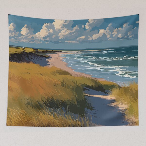 Item preview, Bouctouche New Brunswick | Sand Dunes & Coast Art Print designed and sold by TuncGK.