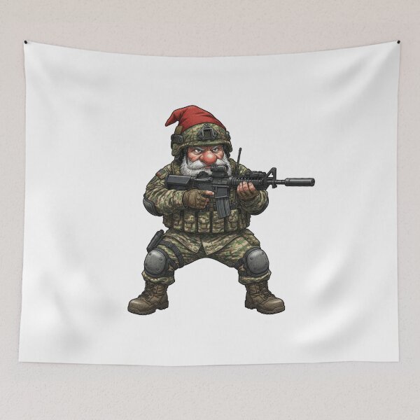 Item preview, Christmas Gnome Tactical designed and sold by RAWLIFEGRAPHIC.
