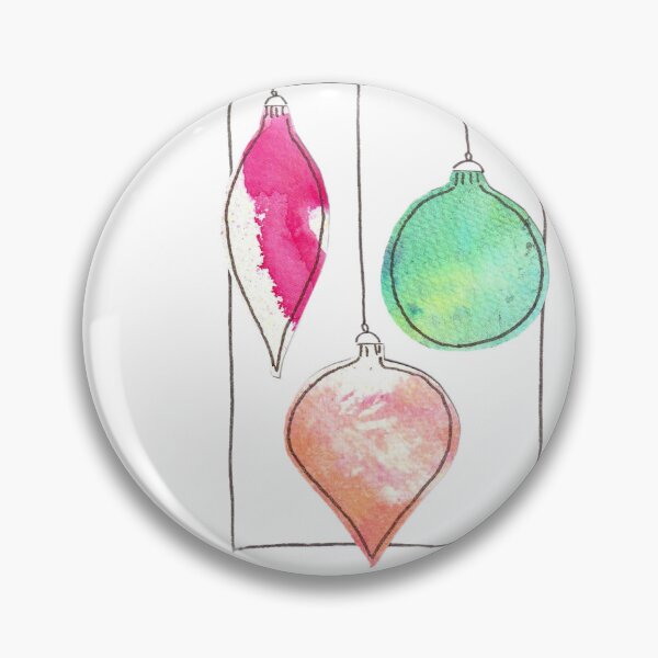 Item preview, Hand Inked Baubles Christmas Card designed and sold by LiorSmithDesign.