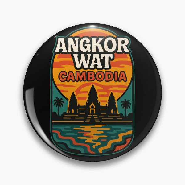 Item preview, Angkor Wat Cambodia Trippy Art Asia Travel designed and sold by TomFrontierArt.