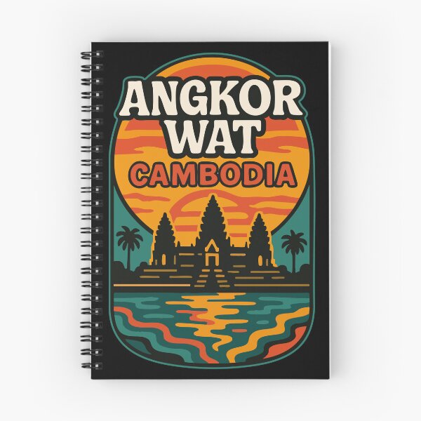 Item preview, Angkor Wat Cambodia Trippy Art Asia Travel designed and sold by TomFrontierArt.