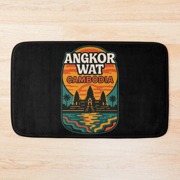 Item preview, Angkor Wat Cambodia Trippy Art Asia Travel designed and sold by TomFrontierArt.