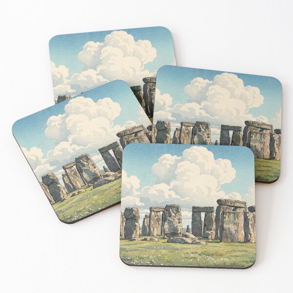 Item preview, The Stonehenge Japanese Woodblock Print designed and sold by Takeda-art.