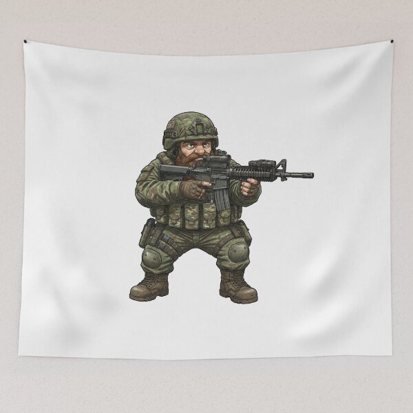 Item preview, Christmas Gnome Tactical designed and sold by RAWLIFEGRAPHIC.