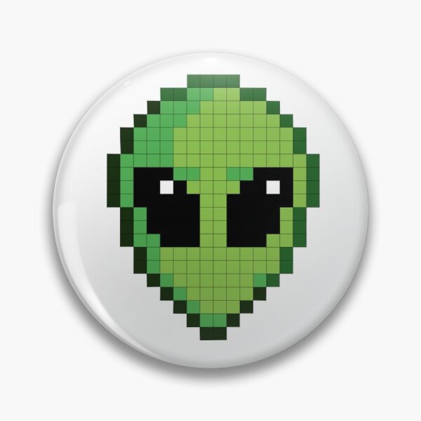 Item preview, Cute Pixel Alien Head – Retro 8-Bit Art designed and sold by alfredodesign.