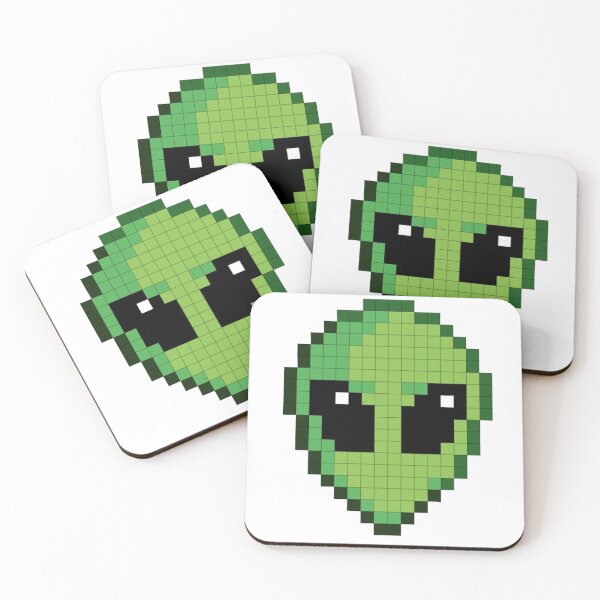 Item preview, Cute Pixel Alien Head – Retro 8-Bit Art designed and sold by alfredodesign.