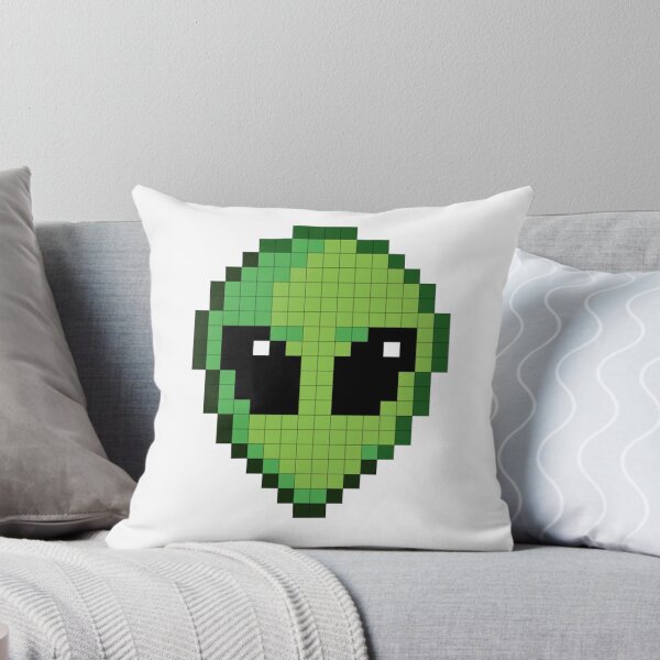 Item preview, Cute Pixel Alien Head – Retro 8-Bit Art designed and sold by alfredodesign.
