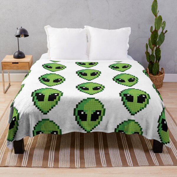 Item preview, Cute Pixel Alien Head – Retro 8-Bit Art designed and sold by alfredodesign.