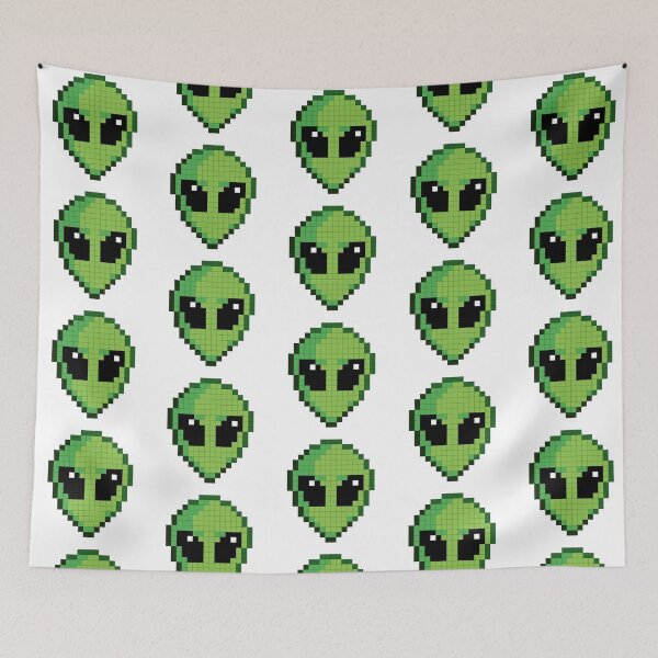 Item preview, Cute Pixel Alien Head – Retro 8-Bit Art designed and sold by alfredodesign.