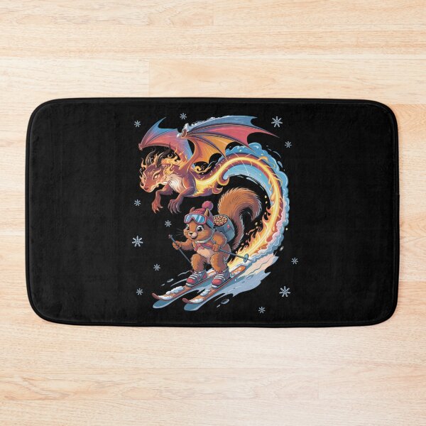 Item preview, Skiing Squirrel and Dragon Spirit designed and sold by MagdaMoonArt.