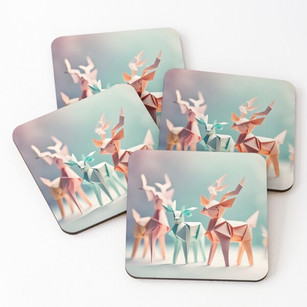 Item preview, Origami Art - Reindeer Family Gathering designed and sold by ArtfulFolds.