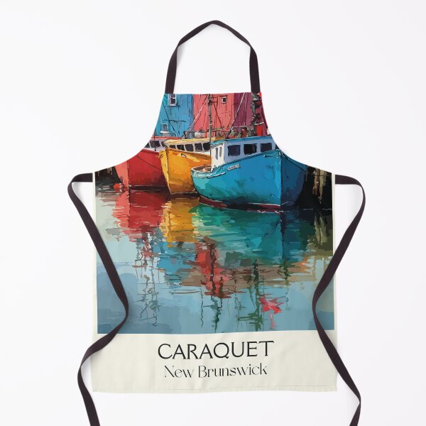 Item preview, Caraquet New Brunswick | Acadian Fishing Harbour Art Print designed and sold by TuncGK.