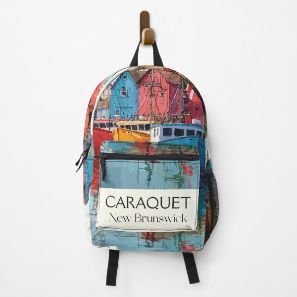 Item preview, Caraquet New Brunswick | Acadian Fishing Harbour Art Print designed and sold by TuncGK.
