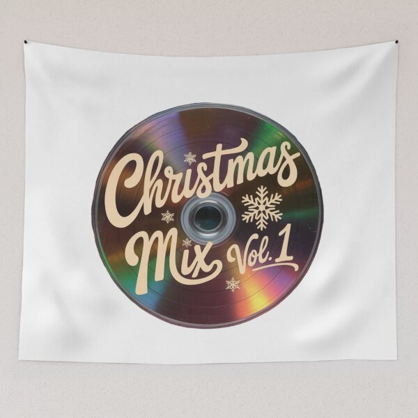 Item preview, Christmas Mix Nostalgia CD Snowflake Irridescent Glow Mixtape designed and sold by JediKittenWars.