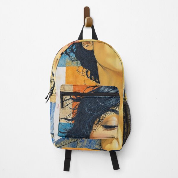 Item preview, Denim and Orange Portrait | Abstract Pop Art Illustration designed and sold by S-Viirgo.