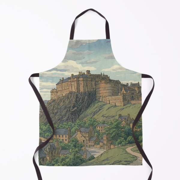 Item preview, Edinburgh Castle Japanese Woodblock Print designed and sold by Takeda-art.
