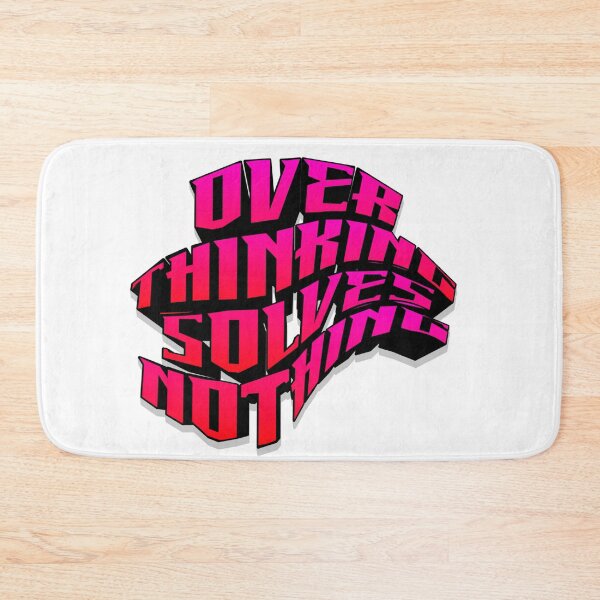 Item preview, Overthinking Solves Nothing – Mental Clarity Quote designed and sold by the wellness script.