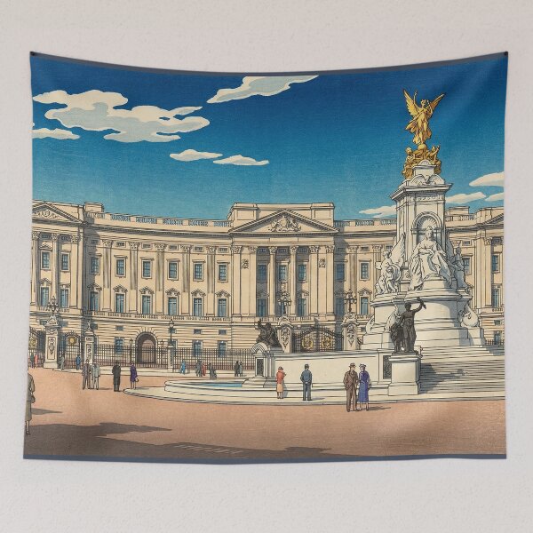 Item preview, Buckingham Palace Japanese Woodblock Print designed and sold by Takeda-art.