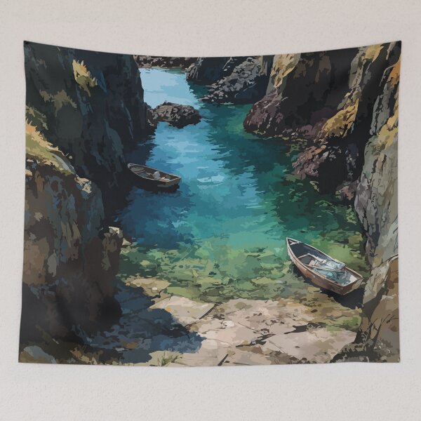 Item preview, Dark Harbour Grand Manan | New Brunswick Island Cliff Art designed and sold by TuncGK.