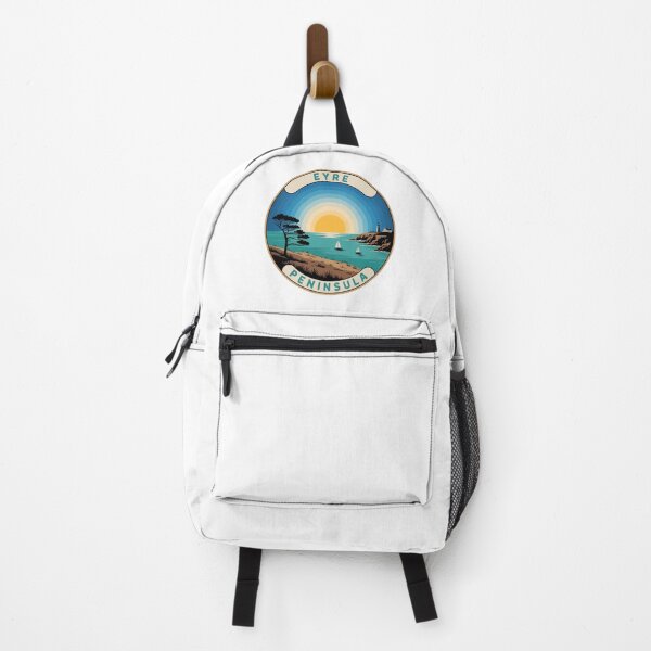 Item preview, Eyre Peninsula Retro – Vintage Coastal Landscape With Sunburst & Compass Rose designed and sold by VividOrganica.