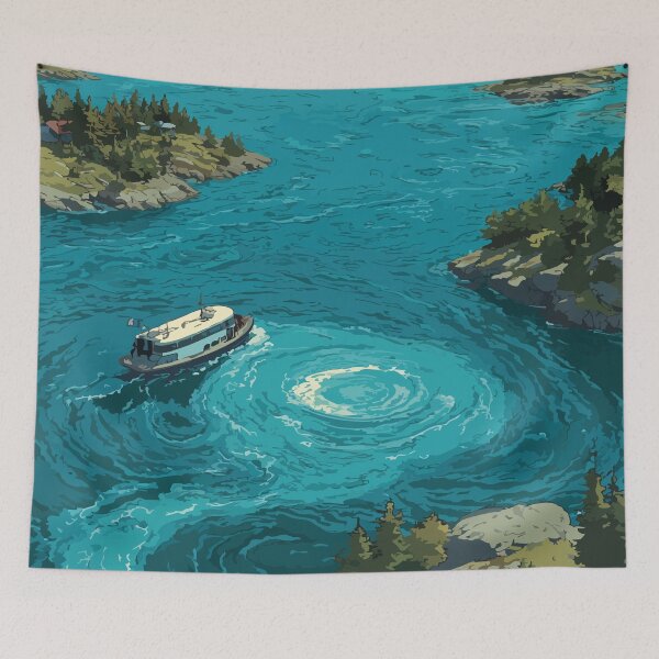 Item preview, Deer Island New Brunswick | Ferry Crossing Scenery Art designed and sold by TuncGK.