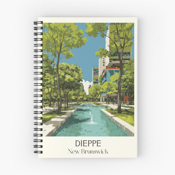 Item preview, Dieppe New Brunswick | Urban Park & Cityscape Art Print designed and sold by TuncGK.