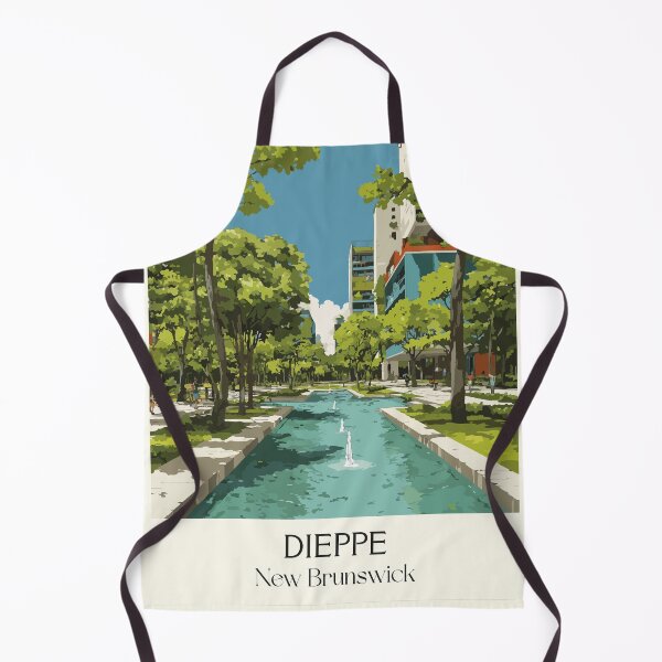 Item preview, Dieppe New Brunswick | Urban Park & Cityscape Art Print designed and sold by TuncGK.