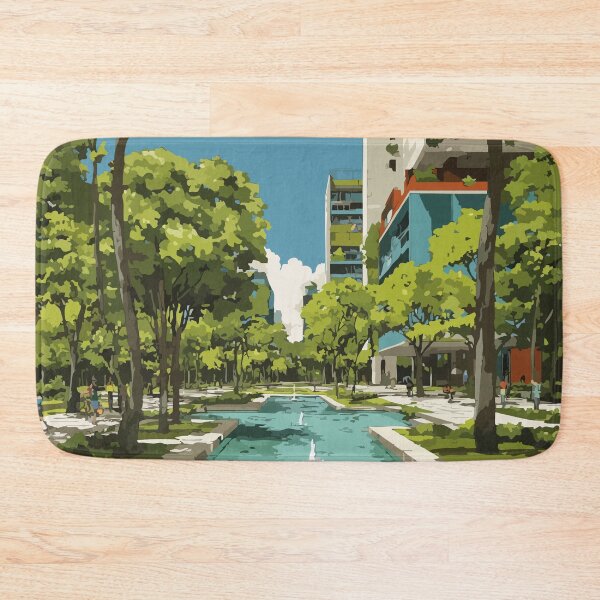 Item preview, Dieppe New Brunswick | Urban Park & Cityscape Art Print designed and sold by TuncGK.