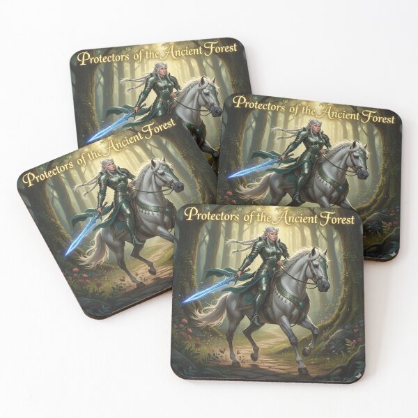 Item preview, Female Elf Warrior: Protectors of the Ancient Forest designed and sold by BlingandGifts.