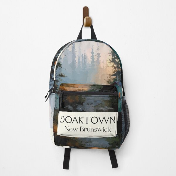 Item preview, Doaktown New Brunswick | Miramichi River Fishing Cabin Art designed and sold by TuncGK.