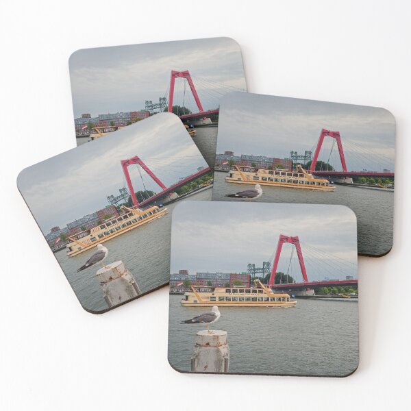 Item preview, Rotterdam Willemsbrug | Dutch Harbor Photography | Netherlands Urban Cityscape designed and sold by Ruhrpott2024.