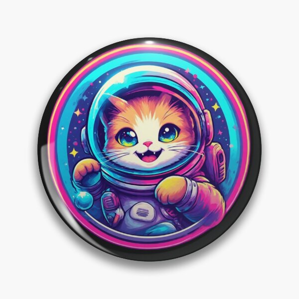 Item preview, Cute Astronaut Cat Logo – Adorable Space Kitty Illustration designed and sold by SweetRossel.