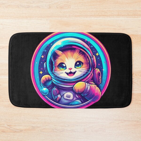 Item preview, Cute Astronaut Cat Logo – Adorable Space Kitty Illustration designed and sold by SweetRossel.