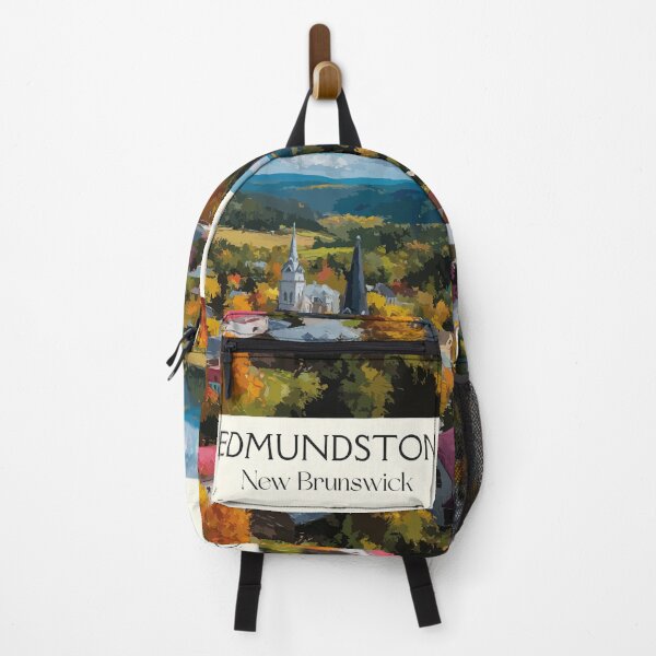 Item preview, Edmundston New Brunswick | Fall Valley & Church Scenery Art designed and sold by TuncGK.