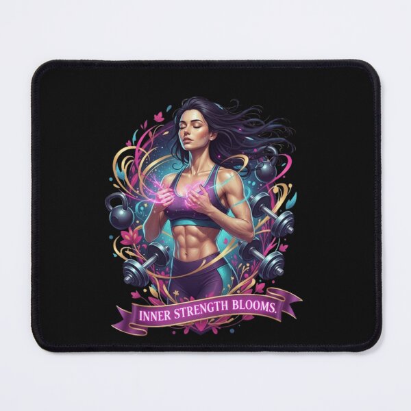 Item preview, INNER STRENGTH BLOOMS. | Fitness Pop Art for Inner Growth designed and sold by BoldBloomArt.