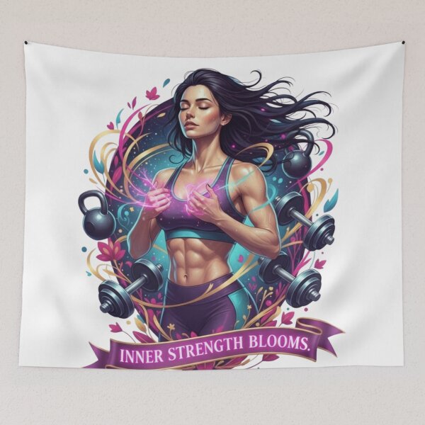 Artikelvorschau, INNER STRENGTH BLOOMS. | Fitness Pop-Art for Inner Growth entworfen und verkauft von BoldBloomArt.