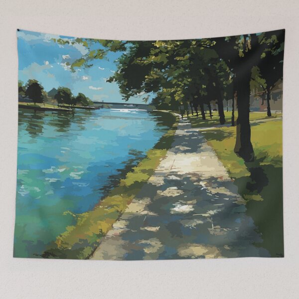 Item preview, Fredericton New Brunswick | Riverfront Trail & Green Scenery designed and sold by TuncGK.