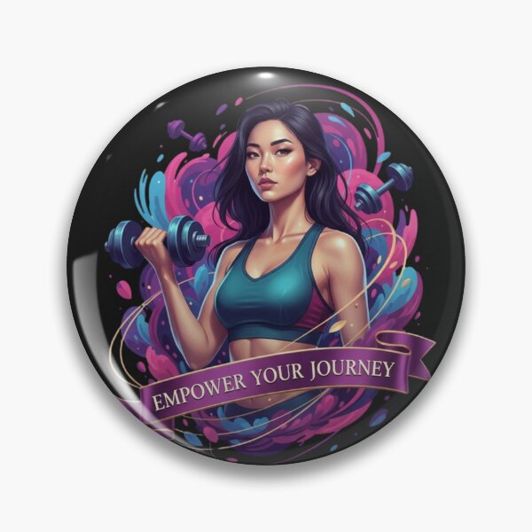 Item preview, EMPOWER YOUR JOURNEY. | Focused Fitness Pop Art Motivation designed and sold by BoldBloomArt.