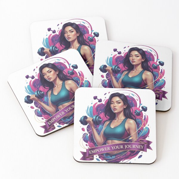 Item preview, EMPOWER YOUR JOURNEY. | Focused Fitness Pop Art Motivation designed and sold by BoldBloomArt.