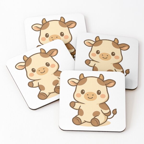 Item preview, Kawaii Cow Meme – Cute Funny Animal Art designed and sold by kimkosovo.
