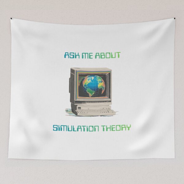 Item preview, Ask Me About Simulation Theory designed and sold by ProperTeeMarket.